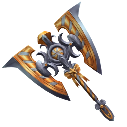 Gold Swirly Axe
