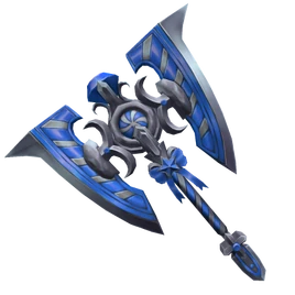 Blue Swirly Axe